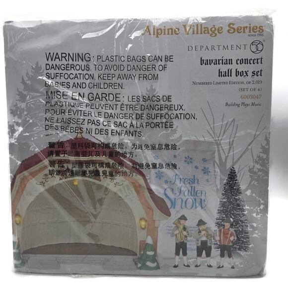 Dept 56 Alpine Village Bavarian Concert Hall Box Set 6003047 Oktoberfest Limited - Picture 2 of 10
